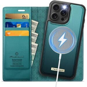 PlusnapX Wallet Case For IPhone 14 Pro Compatible With Magsafe 2-In-1 PU Leather